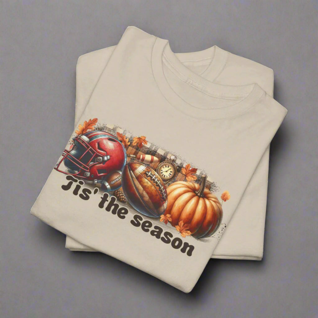 Tis the Season Football & Pumpkin Tee or  Sweatshirt - Kim’s Signature Beauty & Accessories    