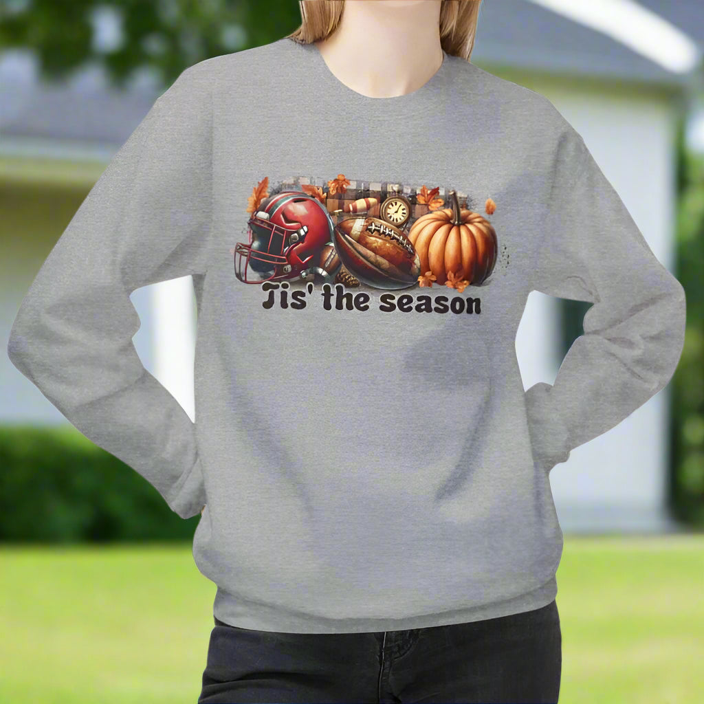 Tis the Season Football & Pumpkin Tee or  Sweatshirt - Kim’s Signature Beauty & Accessories    