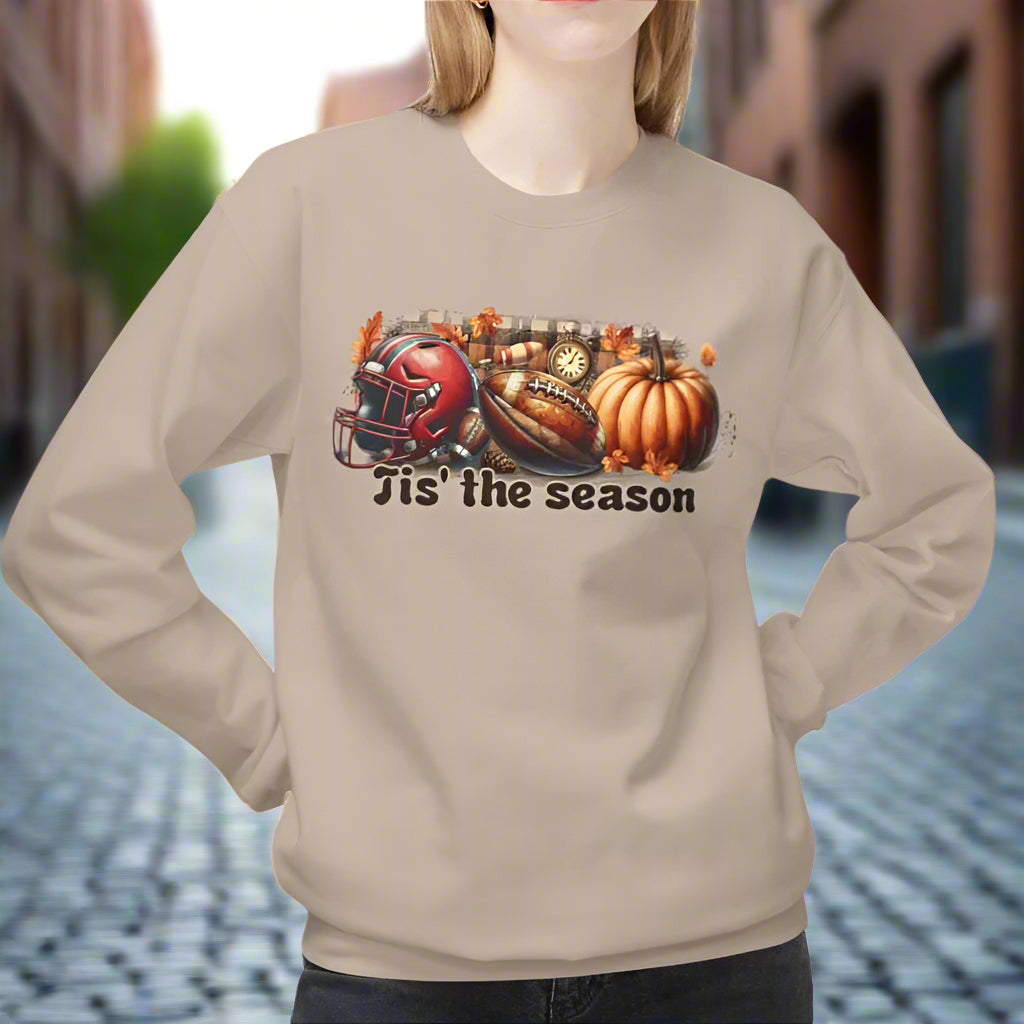 Tis the Season Football & Pumpkin Tee or  Sweatshirt - Kim’s Signature Beauty & Accessories    
