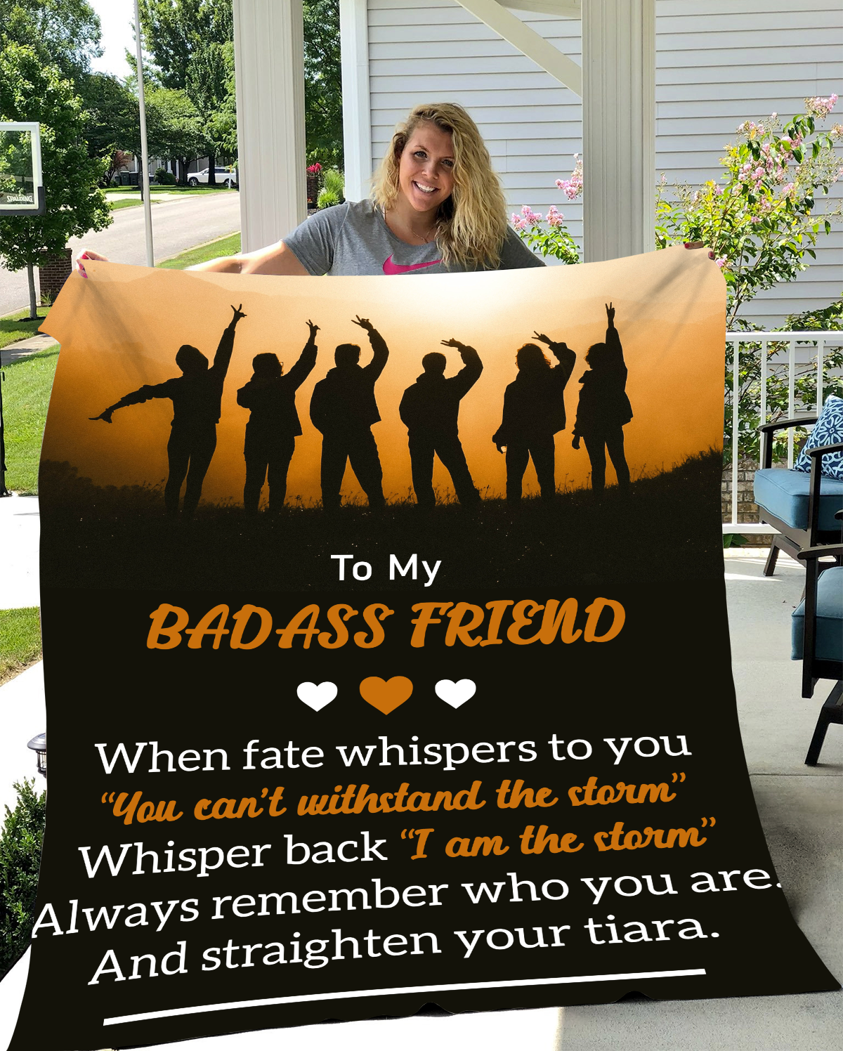 To My Badass Friend Blanket (50X60) - Kim’s Signature Beauty & Accessories    