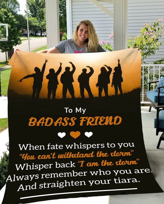 To My Badass Friend Blanket (50X60) - Kim’s Signature Beauty & Accessories    