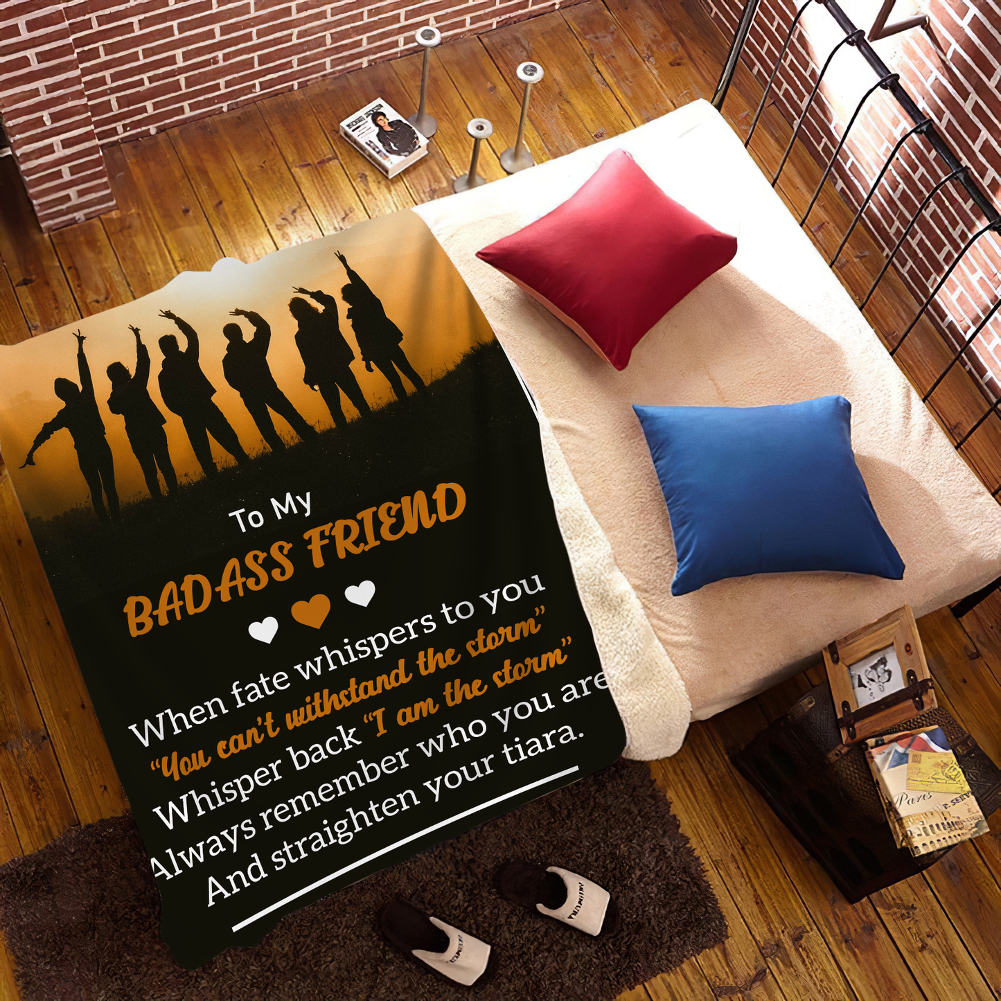 To My Badass Friend Blanket (50X60) - Kim’s Signature Beauty & Accessories    