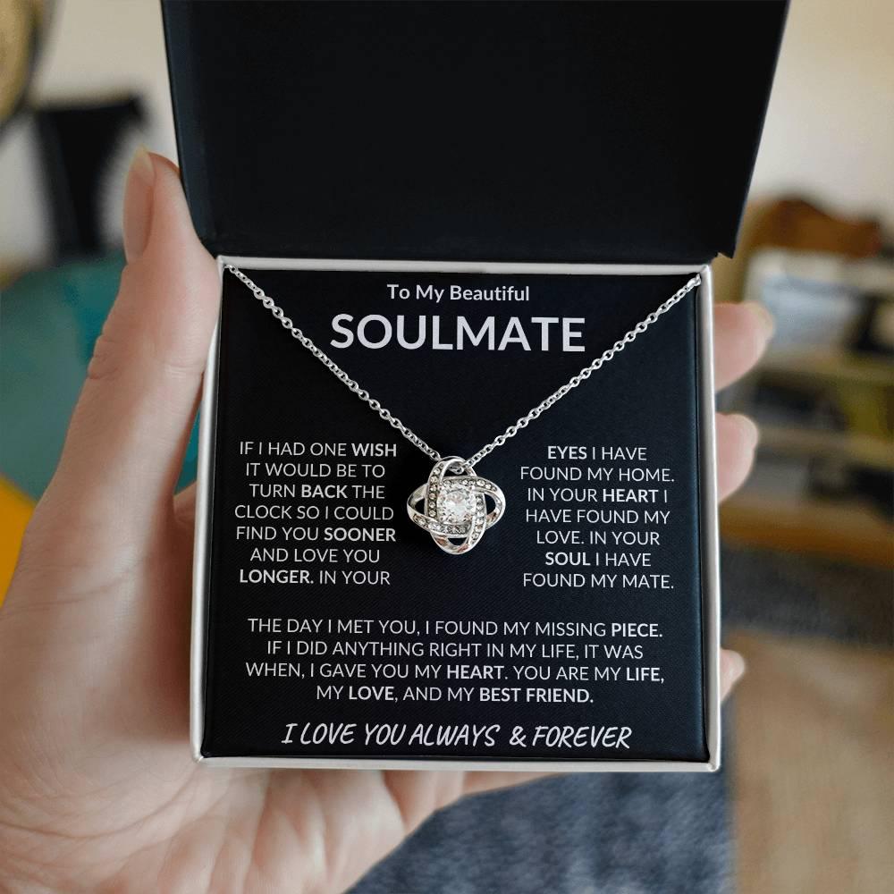 To My Beautiful Soulmate Love Knot Necklace - Kim’s Signature Beauty & Accessories    