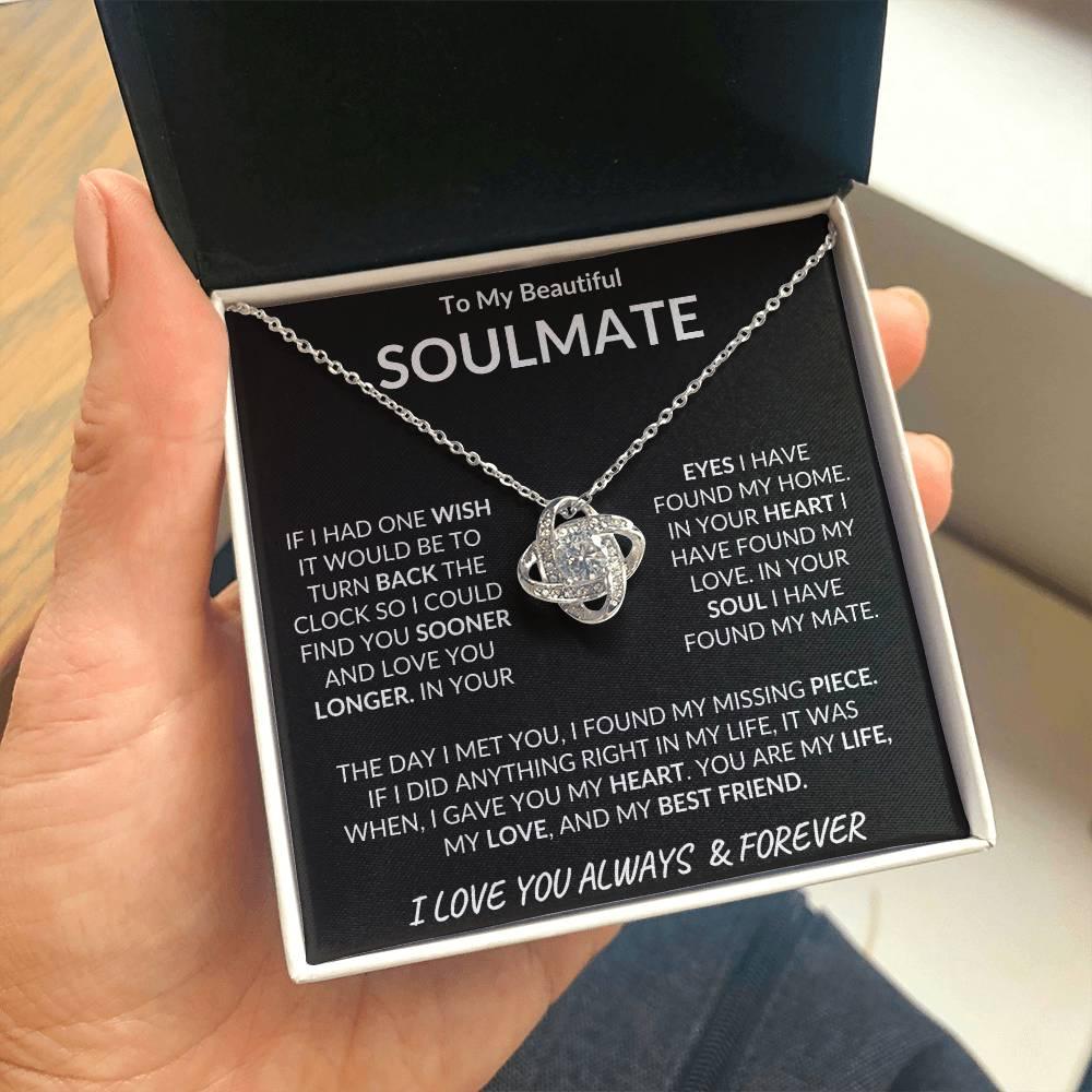 To My Beautiful Soulmate Love Knot Necklace - Kim’s Signature Beauty & Accessories    