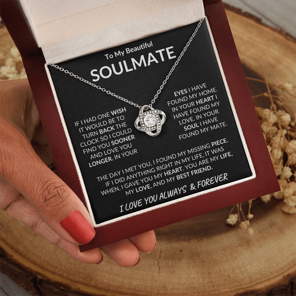 To My Beautiful Soulmate Love Knot Necklace - Kim’s Signature Beauty & Accessories    