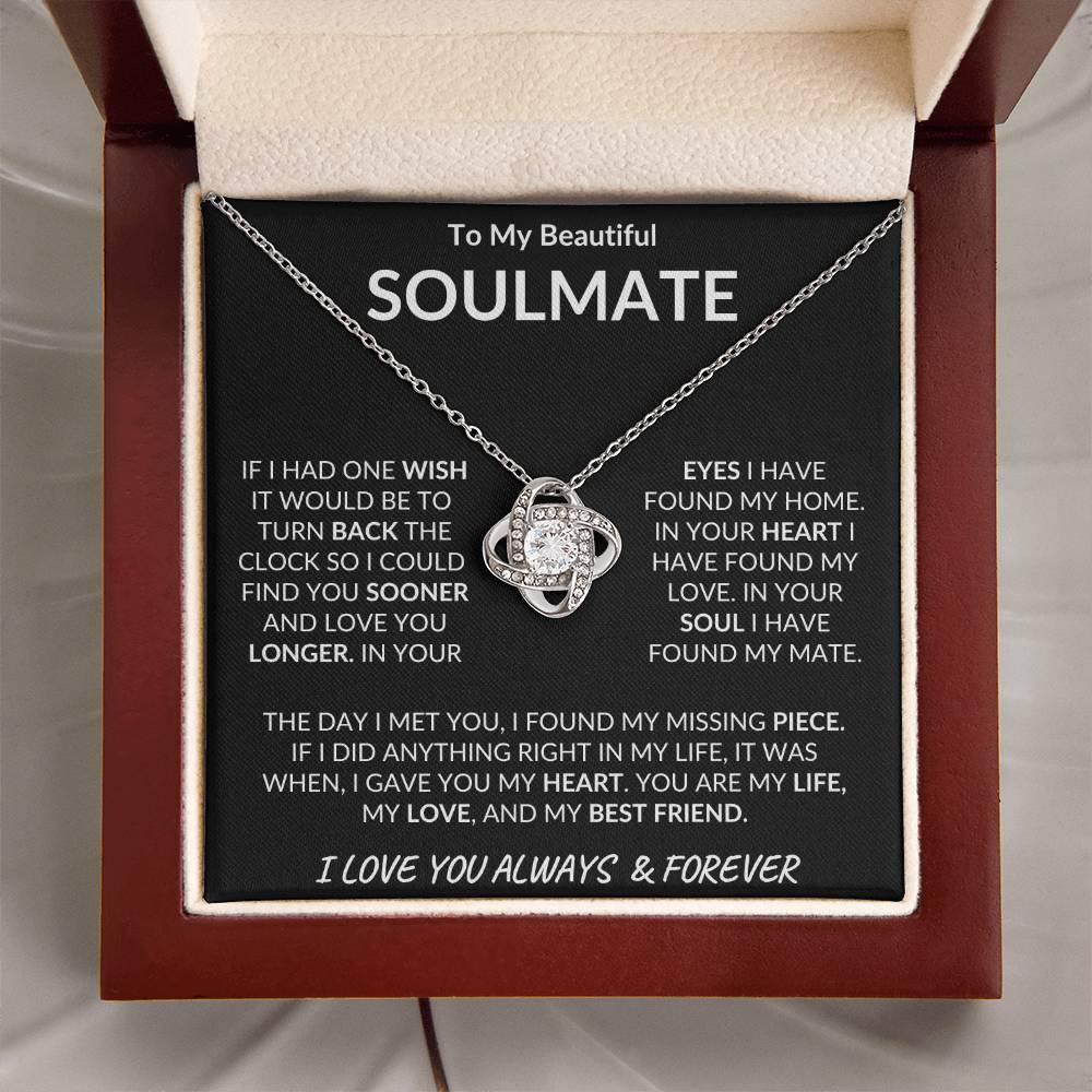 To My Beautiful Soulmate Love Knot Necklace - Kim’s Signature Beauty & Accessories    