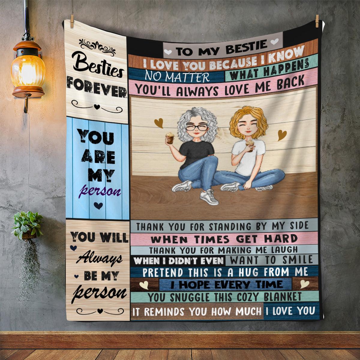 To My Bestie | Personalized Blanket - Kim’s Signature Beauty & Accessories    