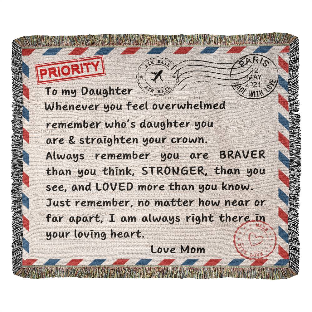 To My Daughter | Blanket - Kim’s Signature Beauty & Accessories    