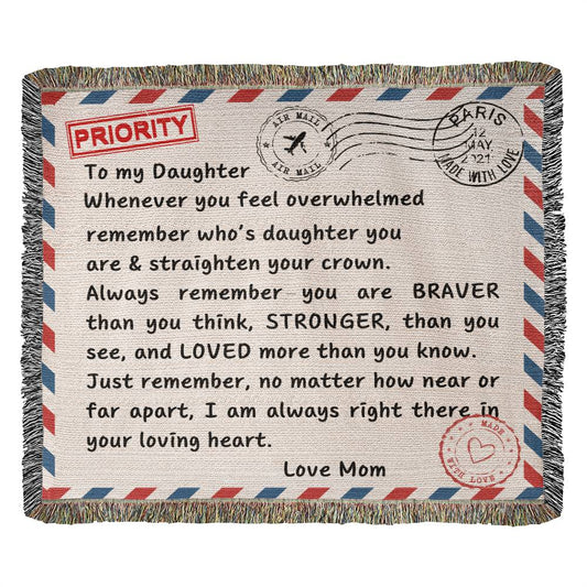 To My Daughter | Blanket - Kim’s Signature Beauty & Accessories    