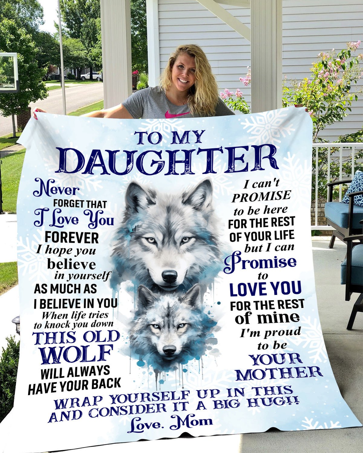 To My Daughter | Love Mom Blanket - Kim’s Signature Beauty & Accessories    