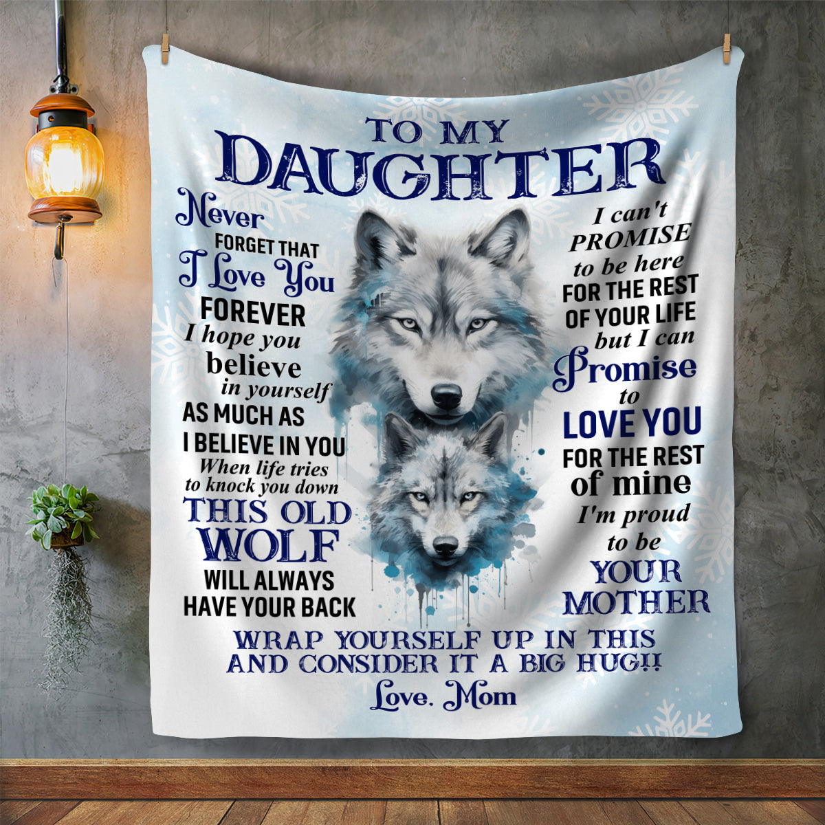 To My Daughter | Love Mom Blanket - Kim’s Signature Beauty & Accessories    