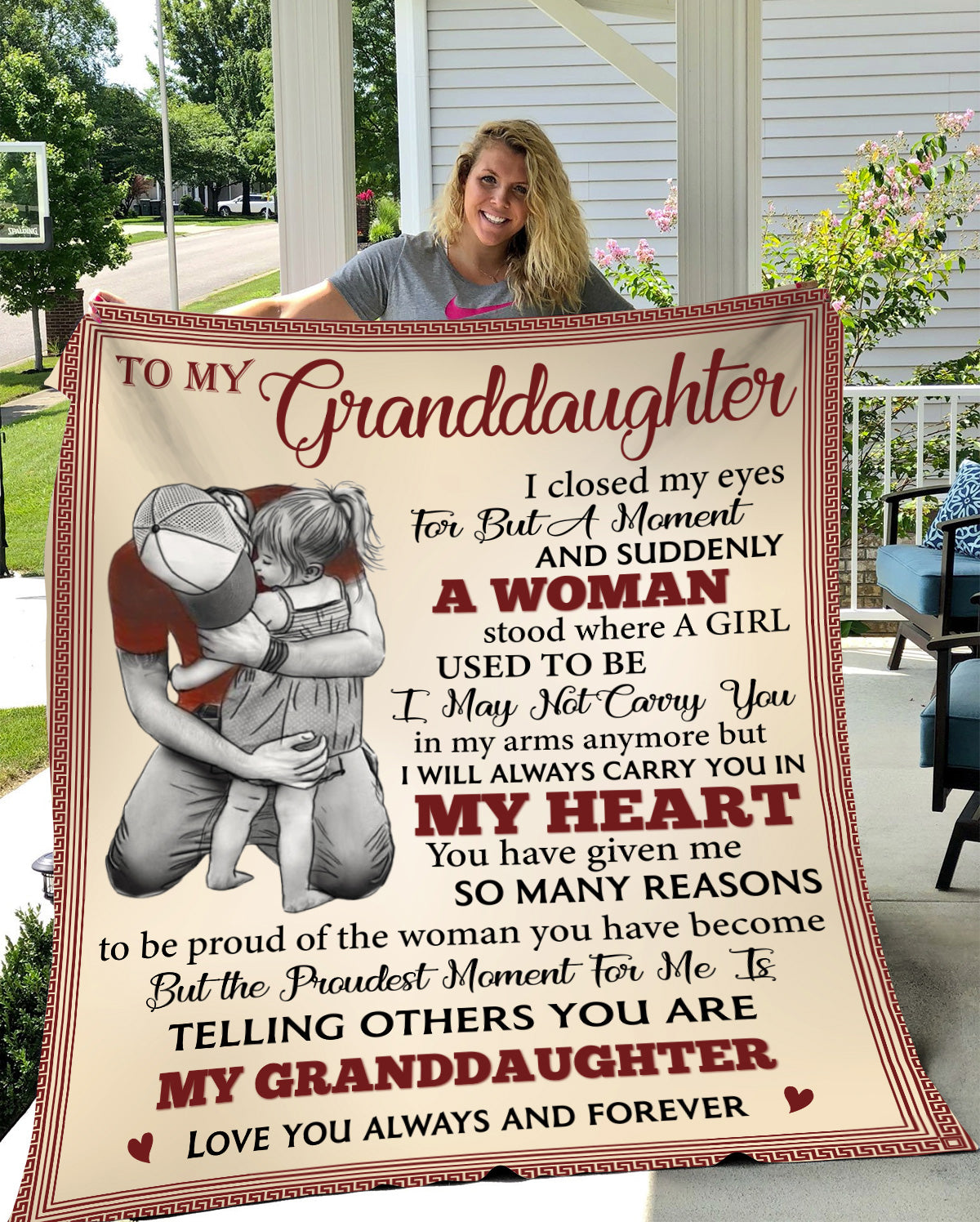 To My Granddaughter Blanket - Kim’s Signature Beauty & Accessories    