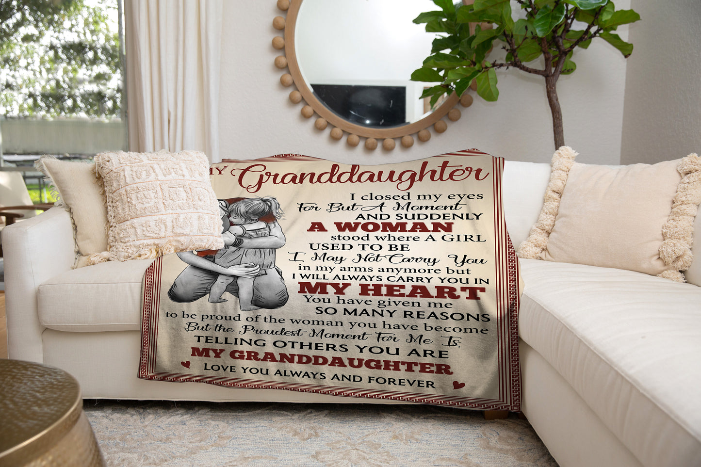 To My Granddaughter Blanket - Kim’s Signature Beauty & Accessories    