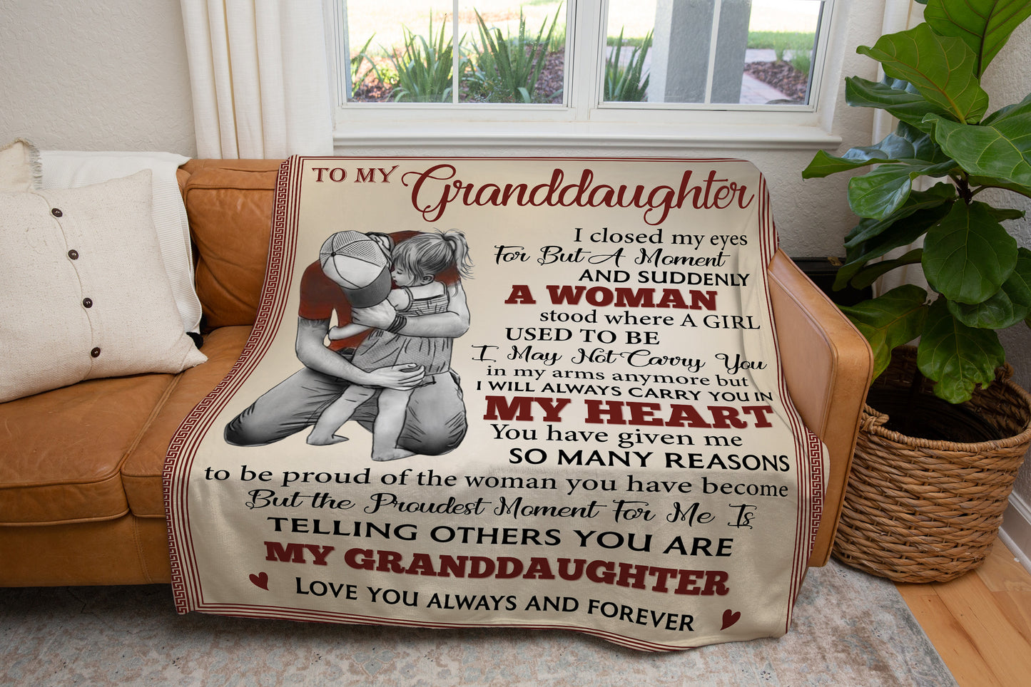 To My Granddaughter Blanket - Kim’s Signature Beauty & Accessories    