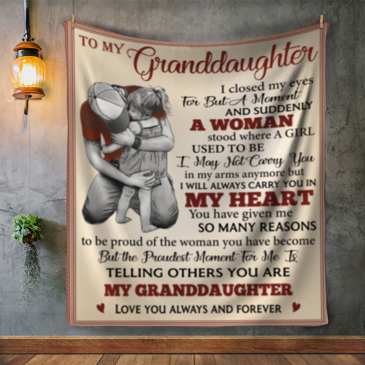 To My Granddaughter Blanket - Kim’s Signature Beauty & Accessories    