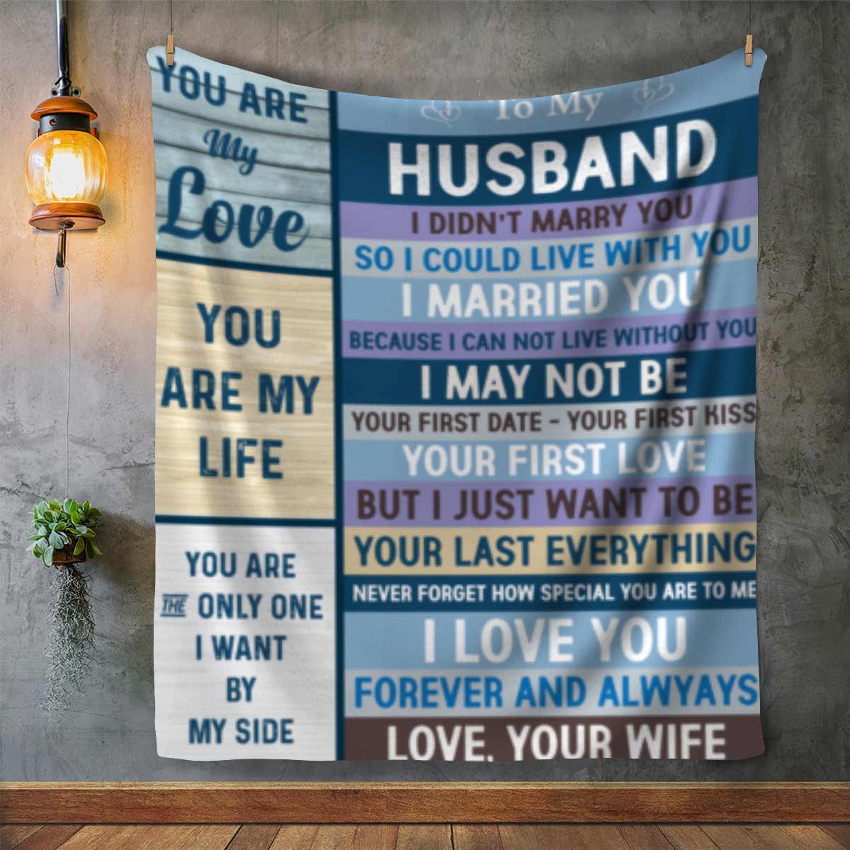To My Husband Blanket - Kim’s Signature Beauty & Accessories    