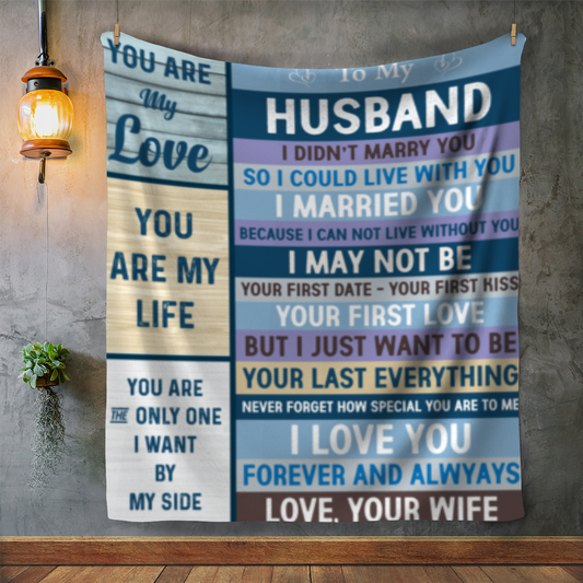 To My Husband Blanket - Kim’s Signature Beauty & Accessories    