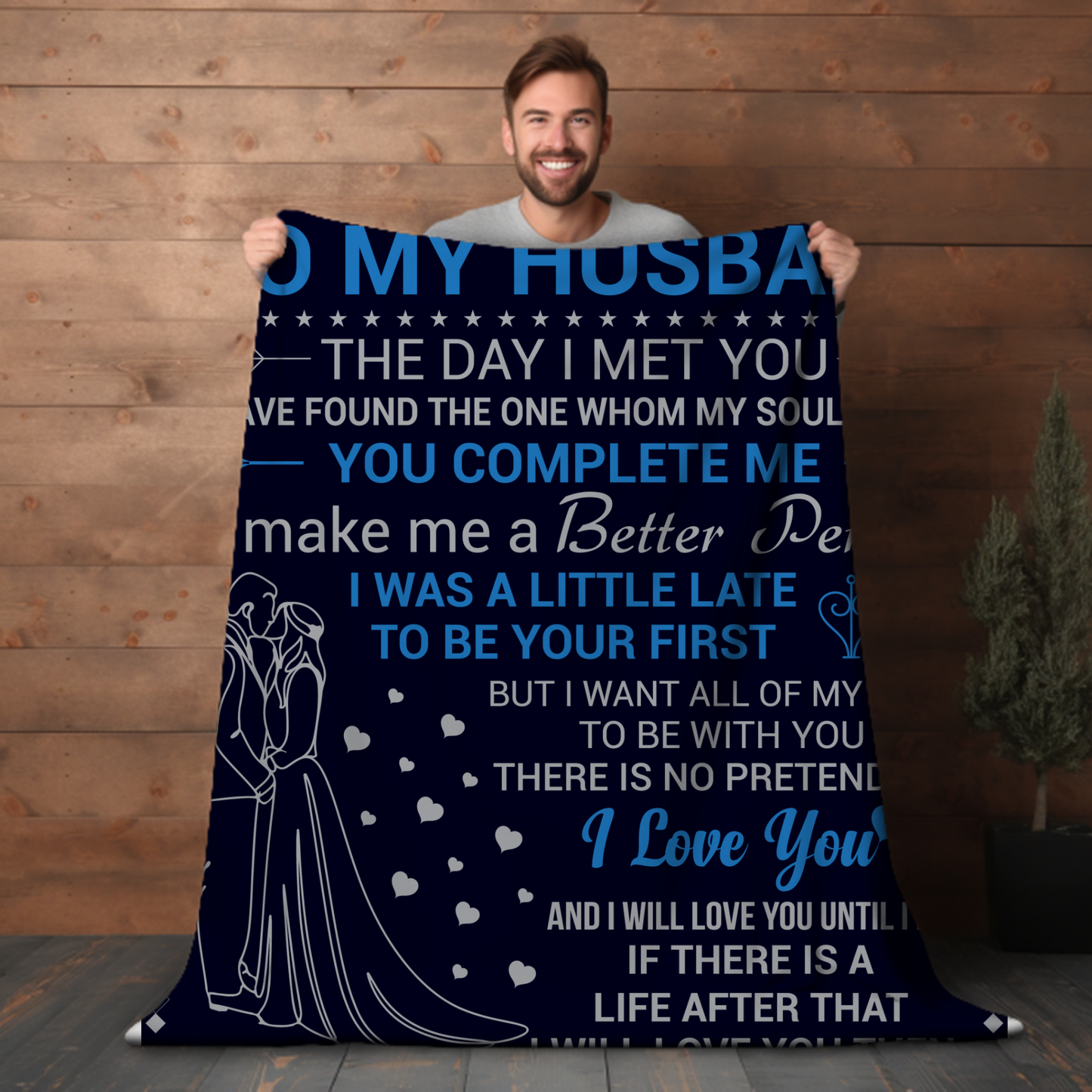 To My Husband Fleece Blanket (50x60) - Kim’s Signature Beauty & Accessories    