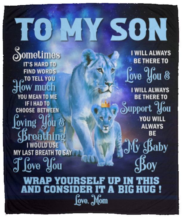 To My Son from Mom Blanket - Kim’s Signature Beauty & Accessories    