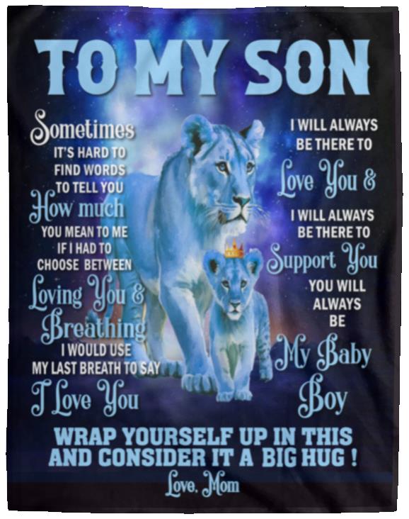 To My Son from Mom Blanket - Kim’s Signature Beauty & Accessories    
