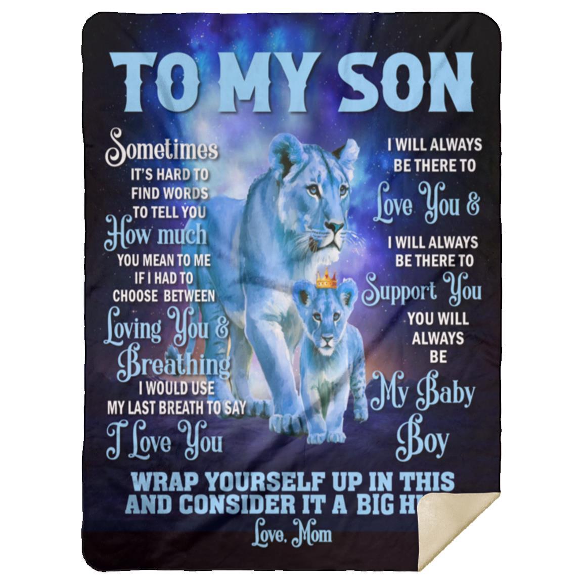 To My Son from Mom Blanket - Kim’s Signature Beauty & Accessories    