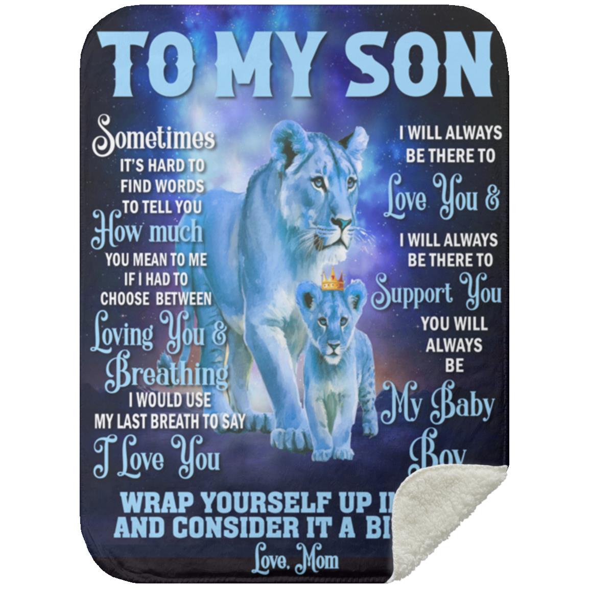 To My Son from Mom Blanket - Kim’s Signature Beauty & Accessories    