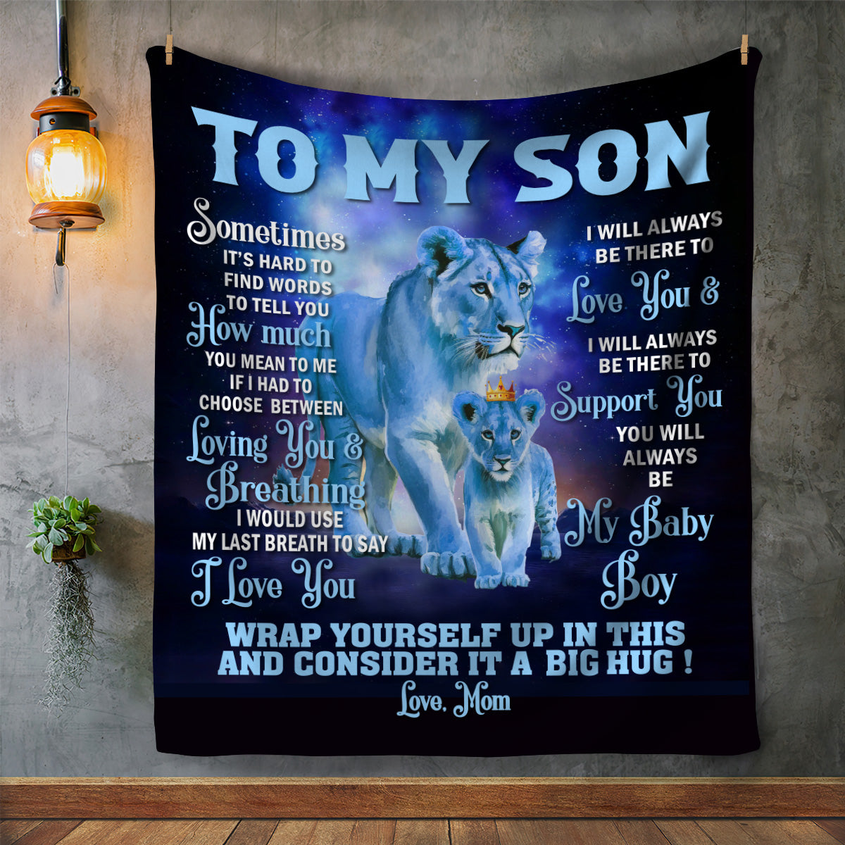 To My Son from Mom Blanket - Kim’s Signature Beauty & Accessories    