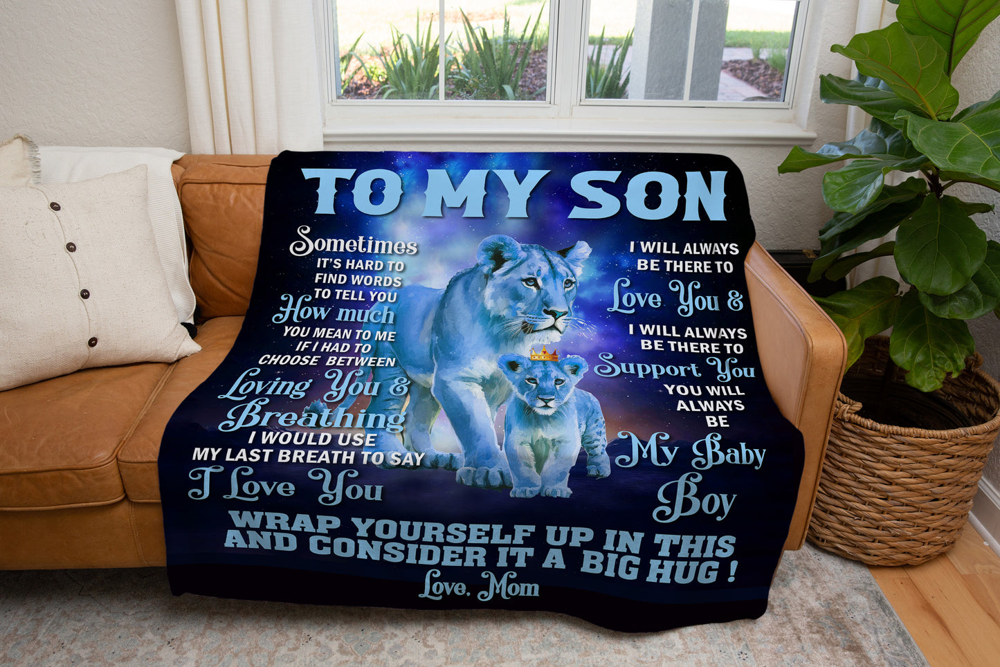 To My Son from Mom Blanket - Kim’s Signature Beauty & Accessories    