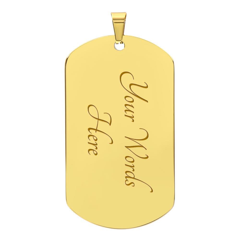 To the Moon and Back Husband  | Dog Tag - Kim’s Signature Beauty & Accessories    