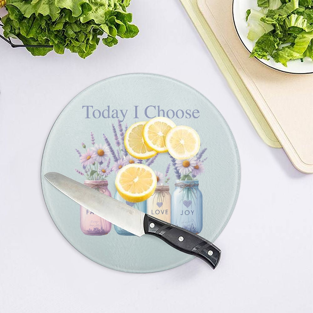 Today I Choose |  Tempered Glass Cutting Board - Kim’s Signature Beauty & Accessories    