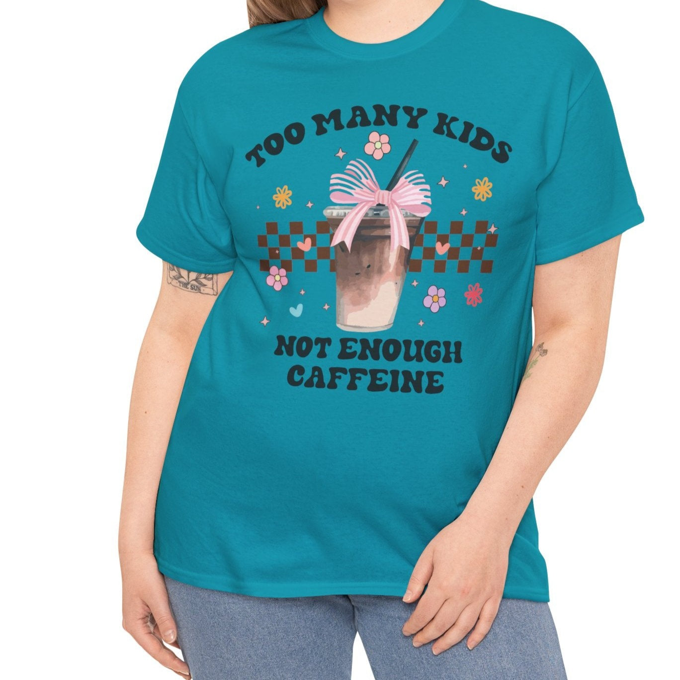 Too Many Kids Not Enough Caffeine Tee - Kim’s Signature Beauty & Accessories    
