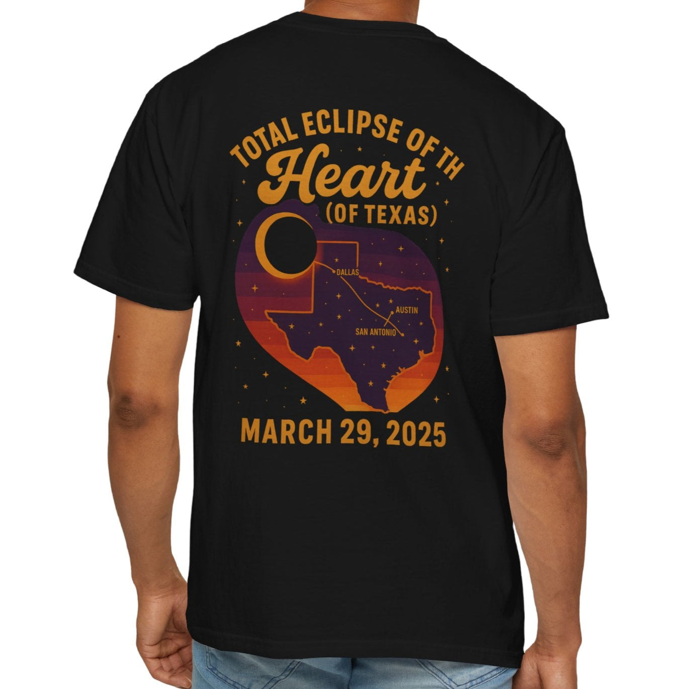 Total Eclipse of the Heart  Texas 2025 Unisex T-Shirt - Kim’s Signature Beauty & Accessories    