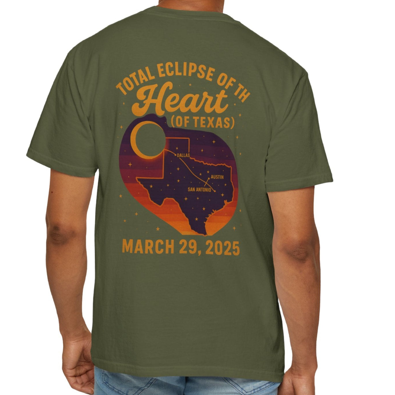 Total Eclipse of the Heart  Texas 2025 Unisex T-Shirt - Kim’s Signature Beauty & Accessories    