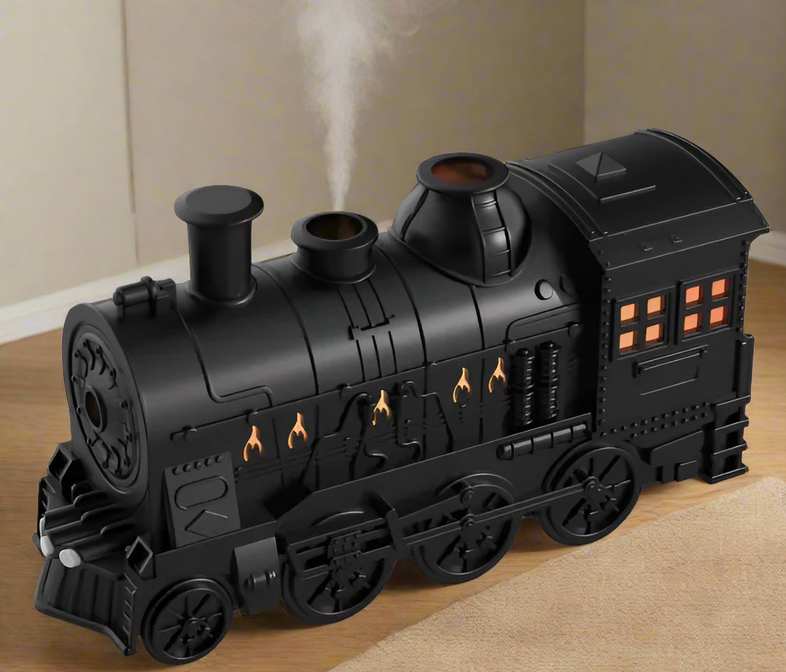 Train-Shaped Ultrasonic Diffuser – Aromatherapy Humidifier w/LED Light - Kim’s Signature Beauty & Accessories    