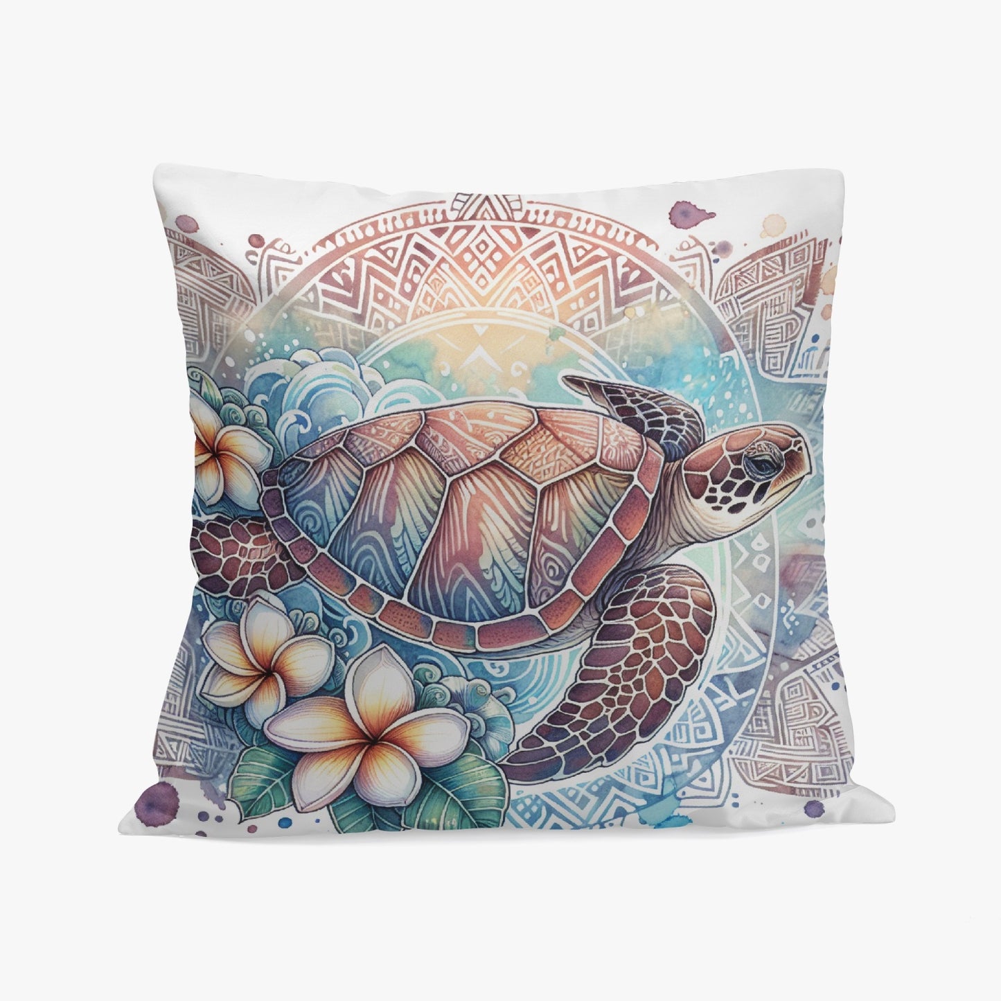 Tranquil Sea Turtle Undersea Pillow Cover - Kim’s Signature Beauty & Accessories    