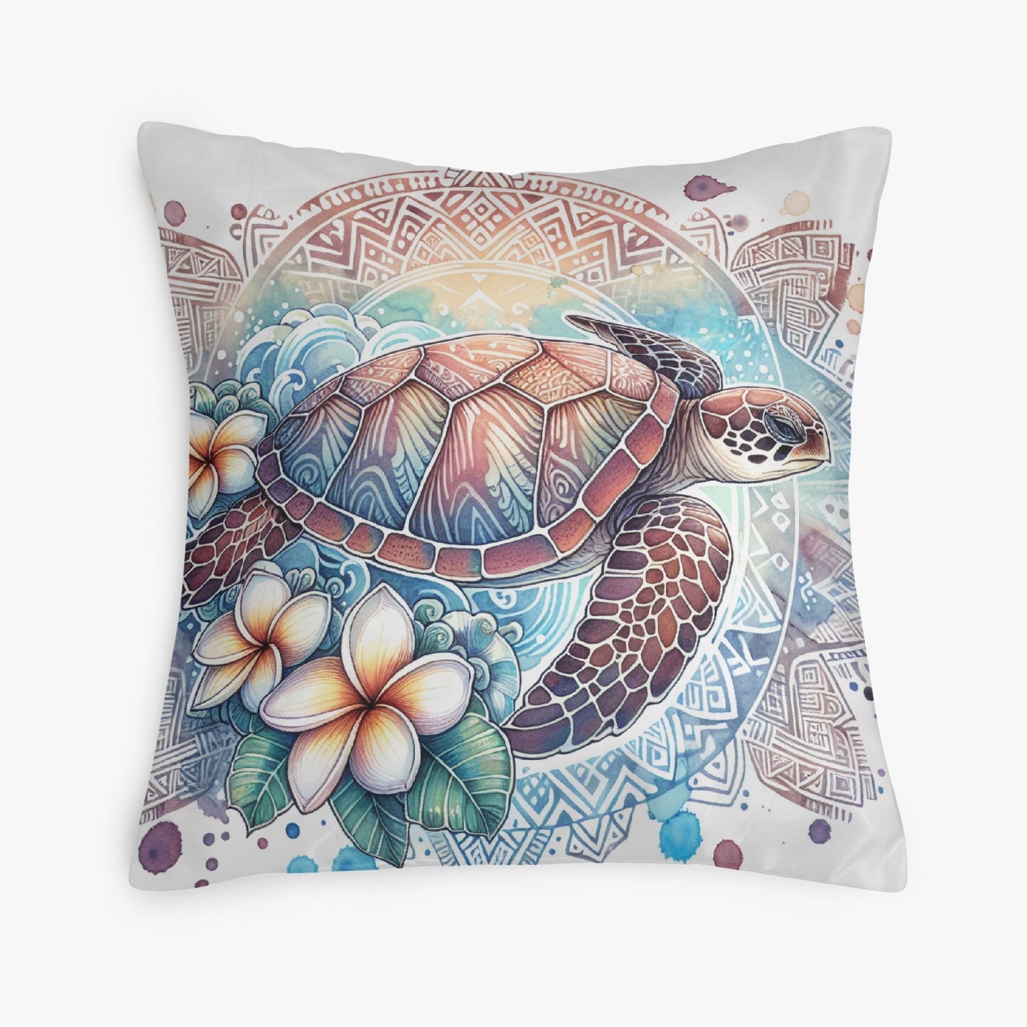 Tranquil Sea Turtle Undersea Pillow Cover - Kim’s Signature Beauty & Accessories    