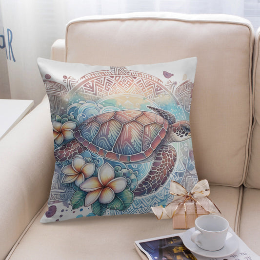 Tranquil Sea Turtle Undersea Pillow Cover - Kim’s Signature Beauty & Accessories    