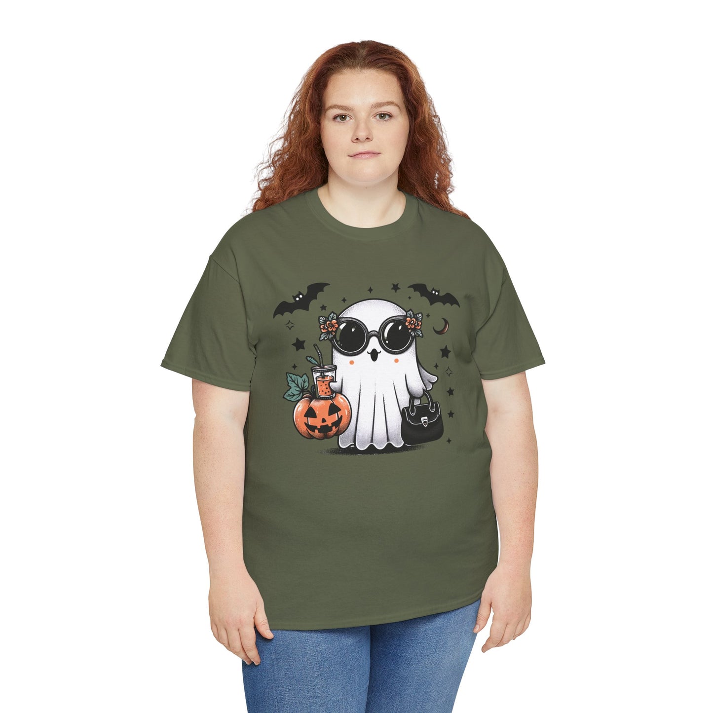 Trick-or-Treat Ghost Tee - Kim’s Signature Beauty & Accessories    
