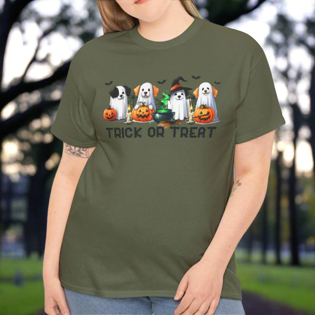 Trick-or-Treating Pups Tee - Kim’s Signature Beauty & Accessories    