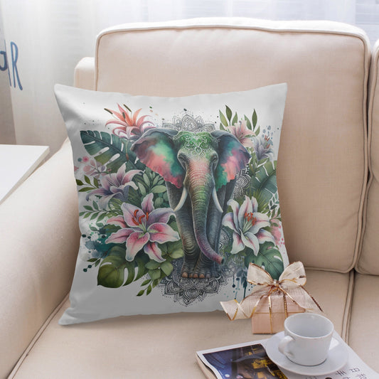 Tropical Elephant Paradise Pillow Cover - Kim’s Signature Beauty & Accessories    