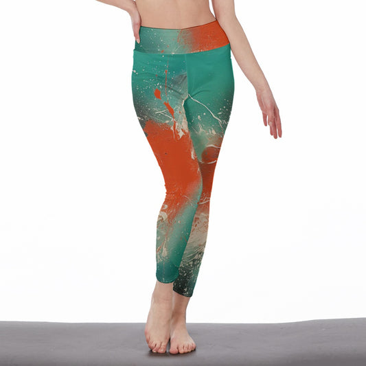 Tropical Splash High Waist Leggings - Kim’s Signature Beauty & Accessories    