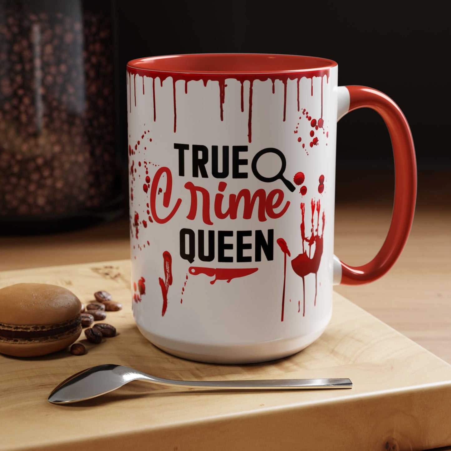 True Crime Queen Mug - Spooky Gift for True Crime Lovers - Kim’s Signature Beauty & Accessories    