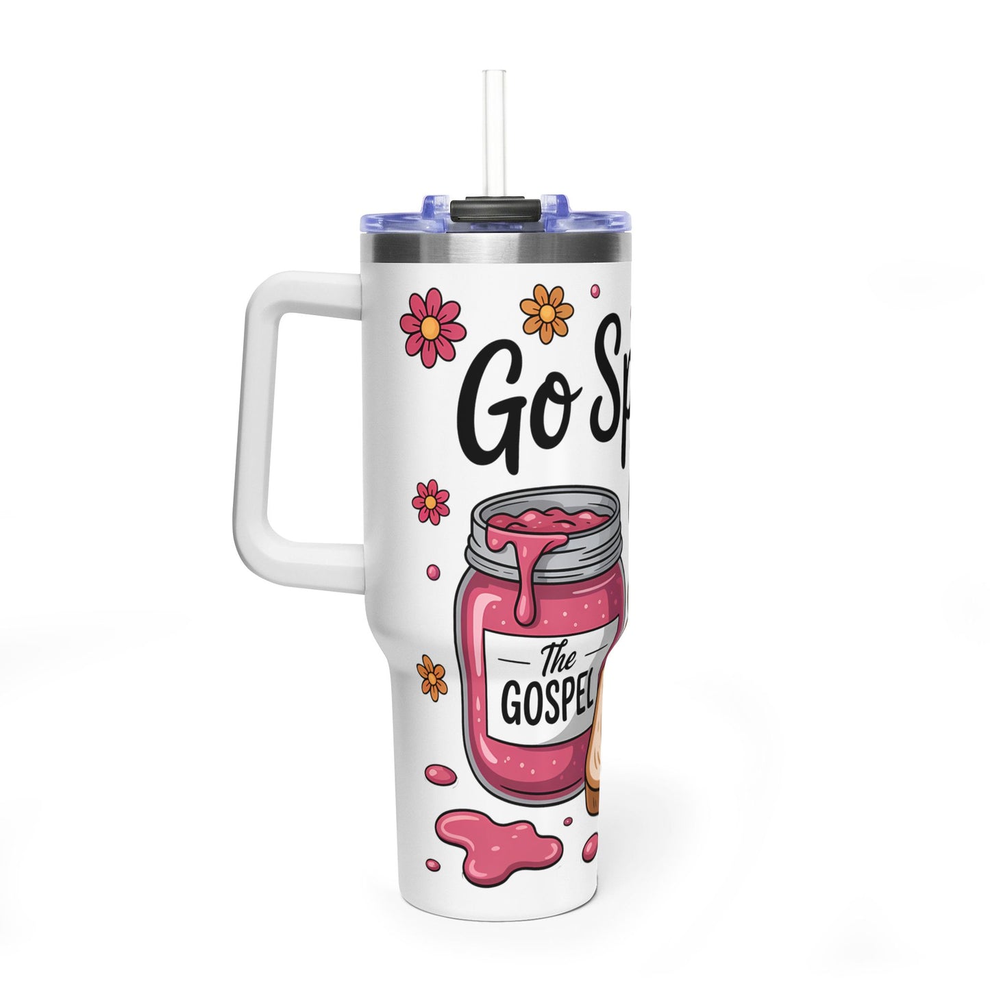 Tumbler — "Go Spread It" Gospel Jam 40oz Vacuum Tumbler - Kim’s Signature Beauty & Accessories