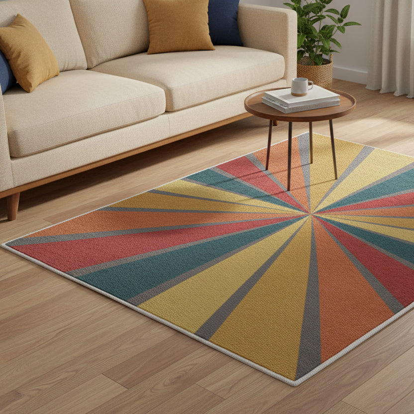 Tunnel Vision Rectangular Shaped Rug - Kim’s Signature Beauty & Accessories
