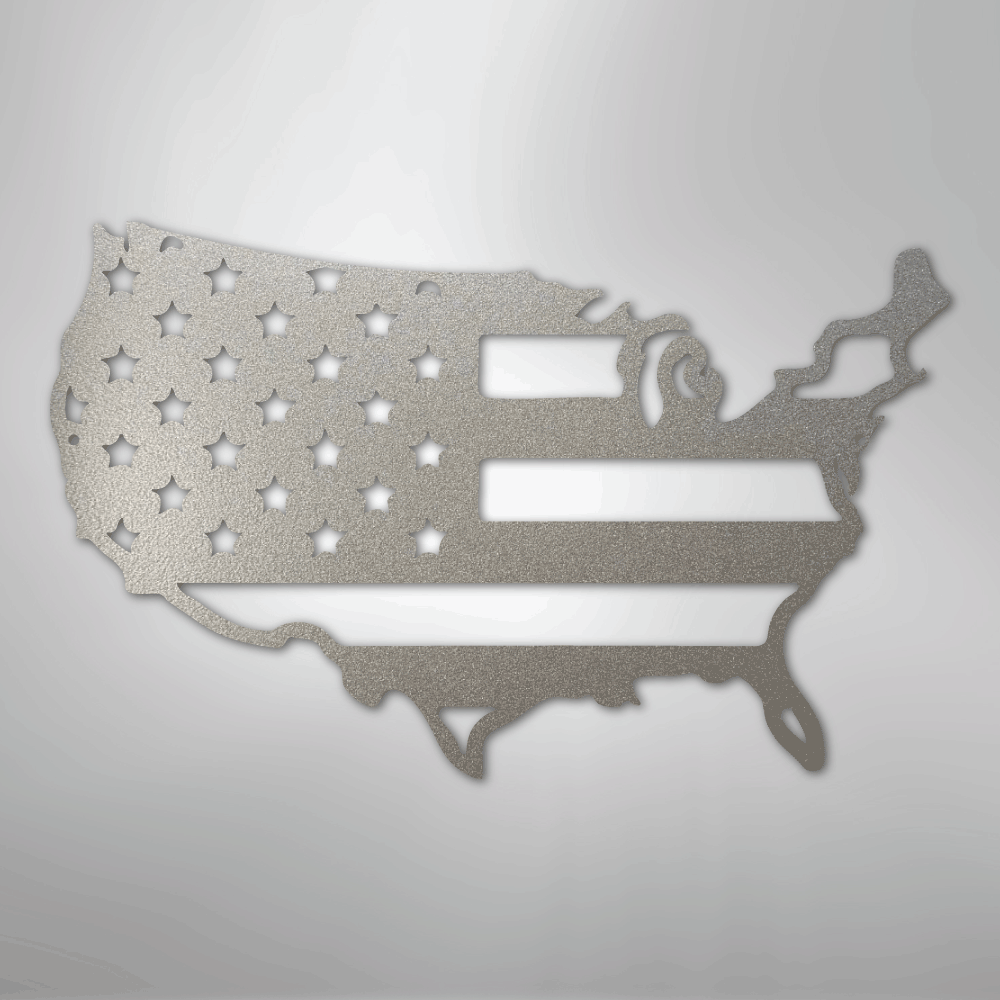 USA Flag - Steel Sign - Kim’s Signature Beauty & Accessories