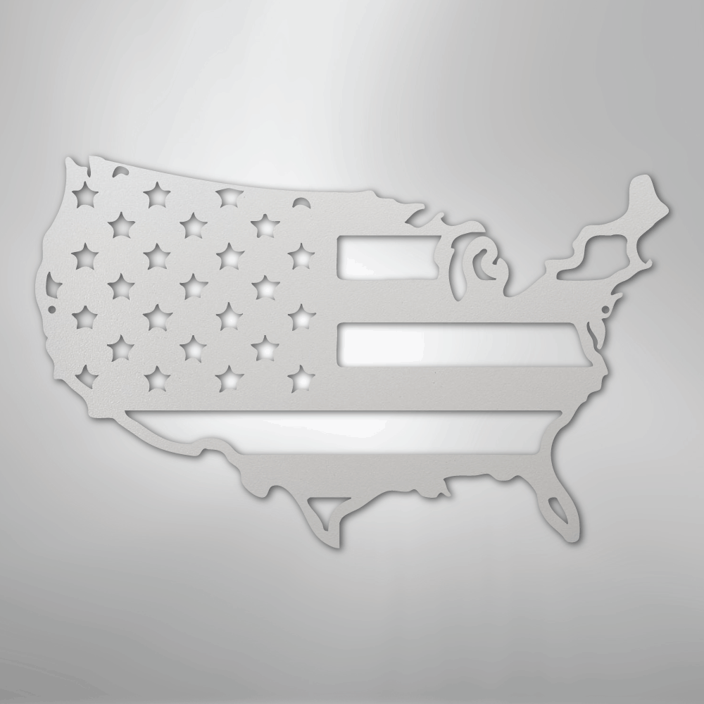 USA Flag - Steel Sign - Kim’s Signature Beauty & Accessories
