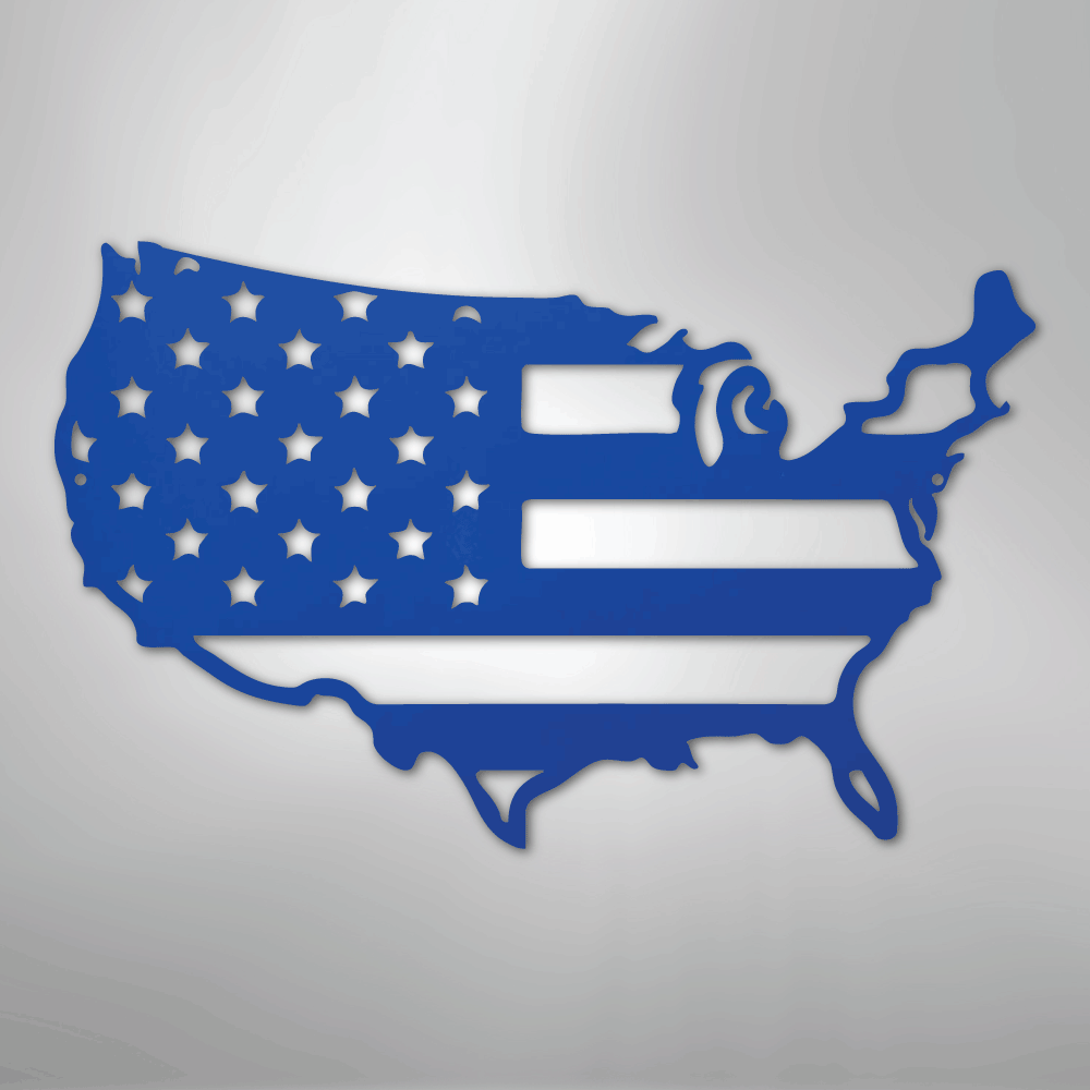 USA Flag - Steel Sign - Kim’s Signature Beauty & Accessories