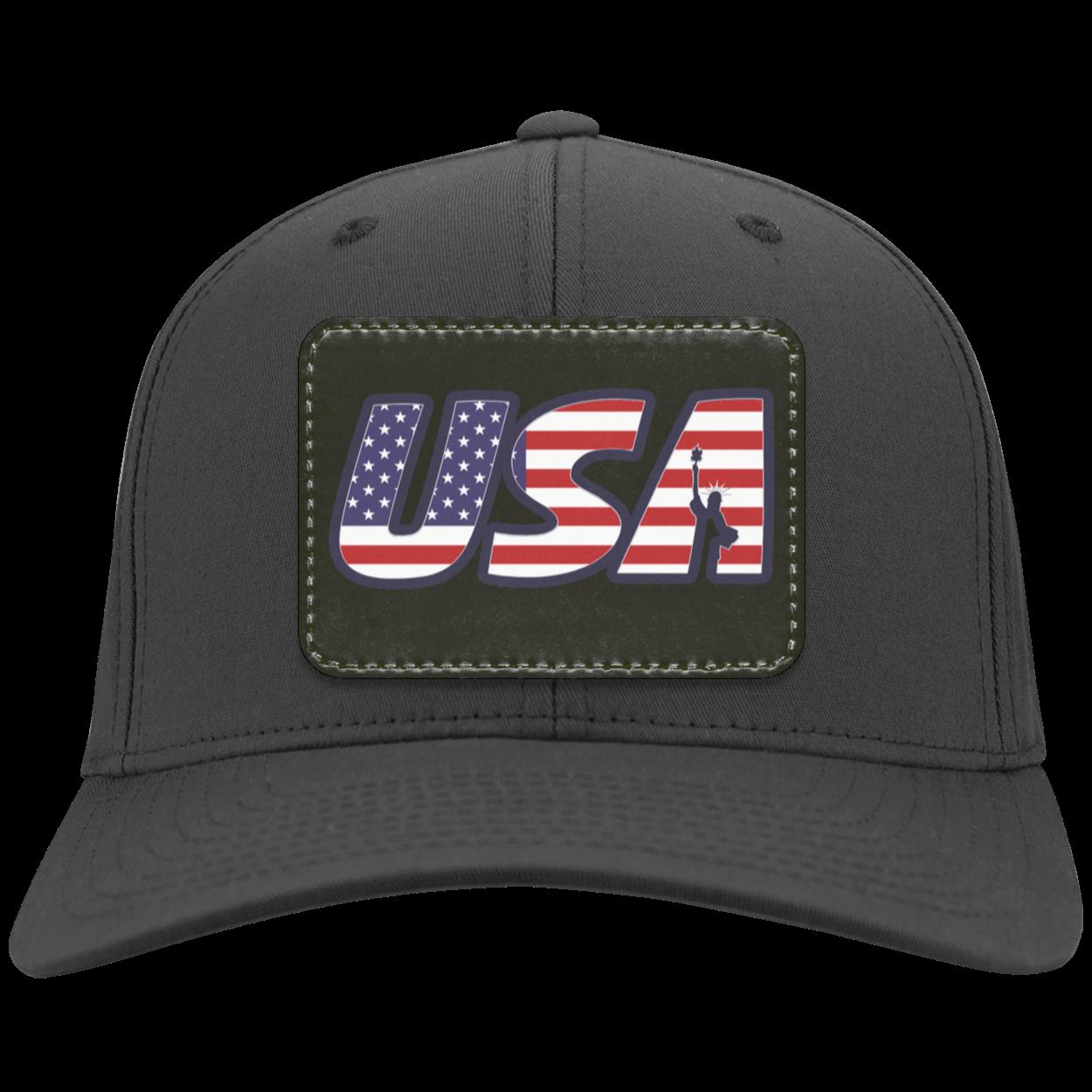 USA Twill Cap - Patch - Kim’s Signature Beauty & Accessories    