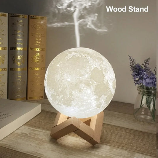 Ultrasonic Moon Air Humidifier with LED Night Lamp - Kim’s Signature Beauty & Accessories    