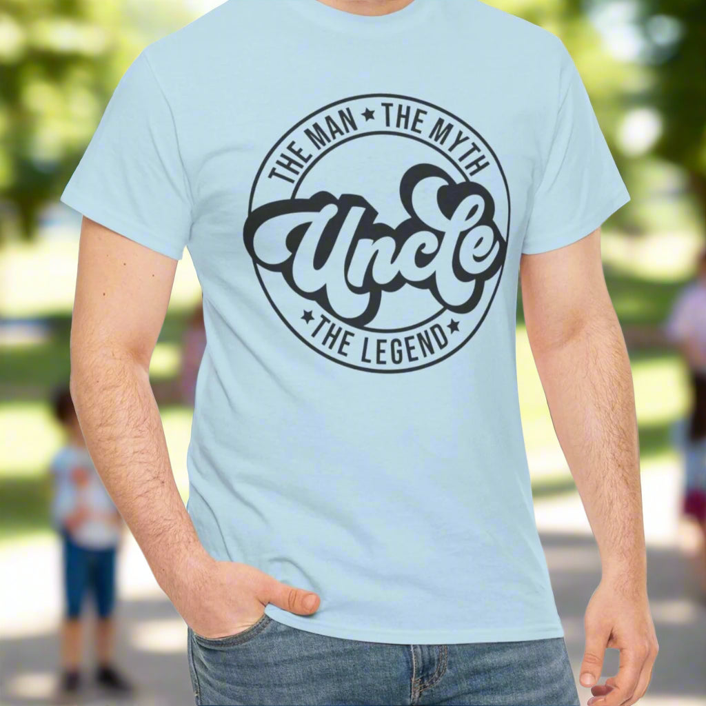 Uncle, The Man, They Myth, The legend Cotton Tee - Kim’s Signature Beauty & Accessories    